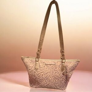 Brahmin Duxbury satchel in the Chrome Estonia